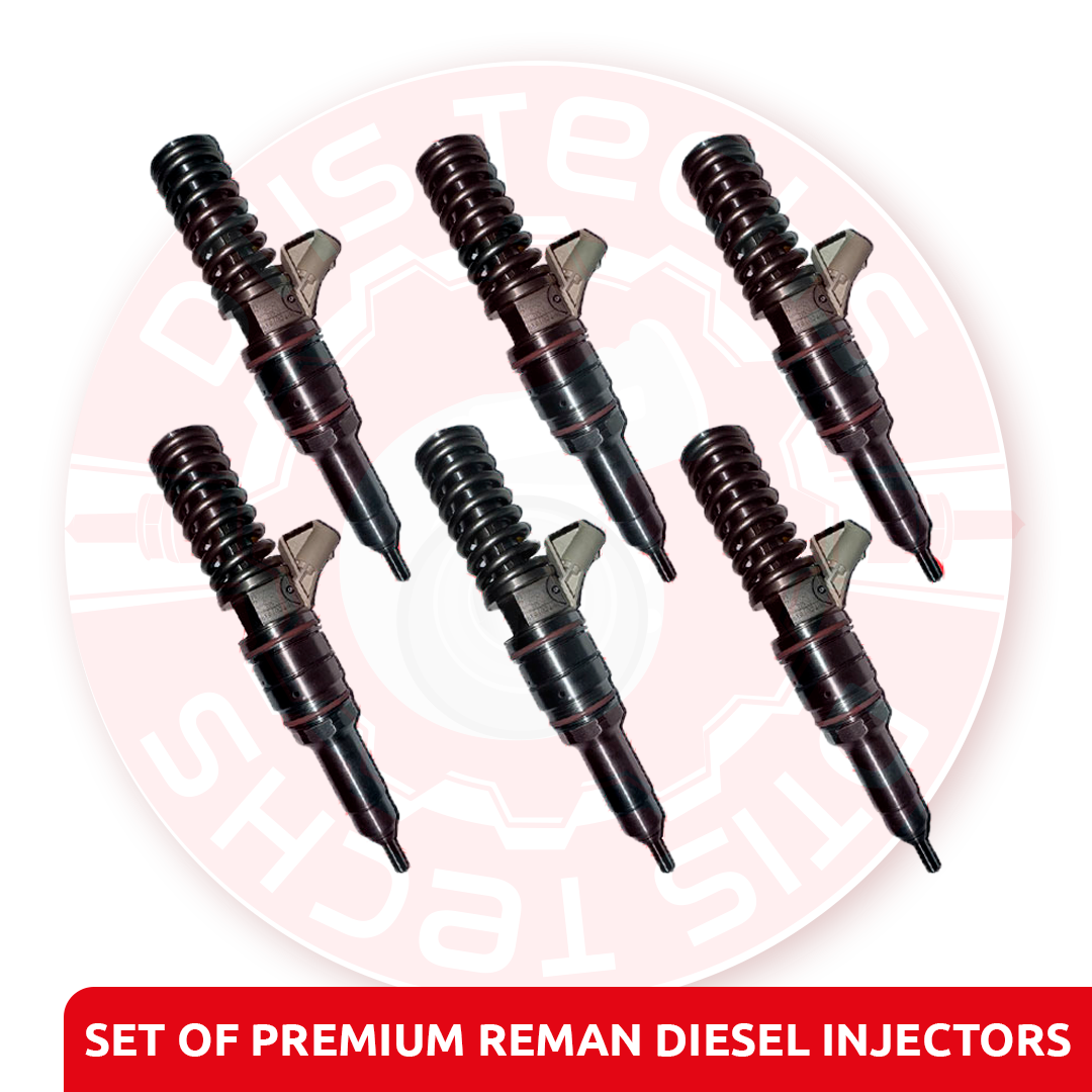 0414703004-set 0414703004 EUICASE IH CURSOR - SET OF PREMIUM REMAN DIESEL INJECTORS - 6 Injectors Set - $1,200.00 + $1,200.00 Core Free Shipping in all orders - Image 1