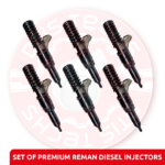 0414703006 EUICASE IH CURSOR - SET OF PREMIUM REMAN DIESEL INJECTORS - 6 Injectors Set - $1,200.00 + $1,200.00 Core Free Shipping in all orders