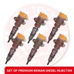 OR9348 (3126) - Set of Premium Reman Diesel Injectors - 6 Injectors Set – $1,200.00+$900.00 Core Free Shipping in all orders
