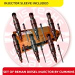 2872544 (ISX 12) - SET OF REMAN BY CUMMINS DIESEL INJECTORS – 6 Injectors Set Injector Fuel Supply included for Free – $7,950.00 + $600.00 Core Free Shipping in all orders <b style="color: red;">(Offer $6,360.00 + $+600 Core)</b>