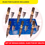 85013778 D11J EPA14/OBD15/OBD16 – 6 Delphi Injectors Set Injector Sleeve included – $3,000.00 + $600.00 Core Free Shipping in all orders