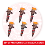 AP63809 BE - DT466 Set of Premium Reman Diesel Injectors – 6 Injectors Set – $1200.00 + $600.00 Core Free Shipping in all orders
