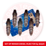 EX638665 (ISX) - 6 Injectors Set - $3,840.00+$600.00 Core Charge  - REMAN by Delphi - Free Shipping in all orders