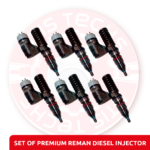 OR4523 (3176) - Set of Premium Reman Diesel Injectors - 6 Injectors set - $1,500.00+$1,200.00 Core Charge Free Shipping in all orders