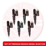 EX631011 - Set of Premium Reman Diesel Injectors - John Deere - 6 Injectors set – $2,100.00+$1,200.00 Core Charge Free Shipping in all orders