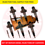 5579403 ISL - SET OF REMAN DIESEL INJECTORS BY CUMMINS - 6 Injectors Set FUEL SUPPLY INCLUDED- $6,600.00 + $900.00 Core Free Shipping in all orders <b style="color: red;">(Offer $5,610.00 + $900 Core)</b>