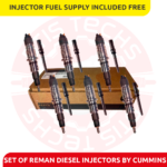 5254261PX REMAN by Cummins– 6 Injectors Set FUEL SUPPLY INCLUDED – $5,700.00 + $600.00 Core Free Shipping in all orders (Offer $ 4,460 + $600 Core)