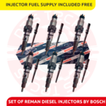 0986435505 (2004 1/2 – 2007) – 6 Injectors Set FUEL SUPPLY INCLUDED – $2,700.00 + $600.00 Core Free Shipping in all orders