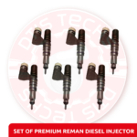EX631010 - Set of Premium Reman Diesel Injectors - John Deere - 6 Injectors set – $2,100.00+$1,200.00 Core Charge Free Shipping in all orders
